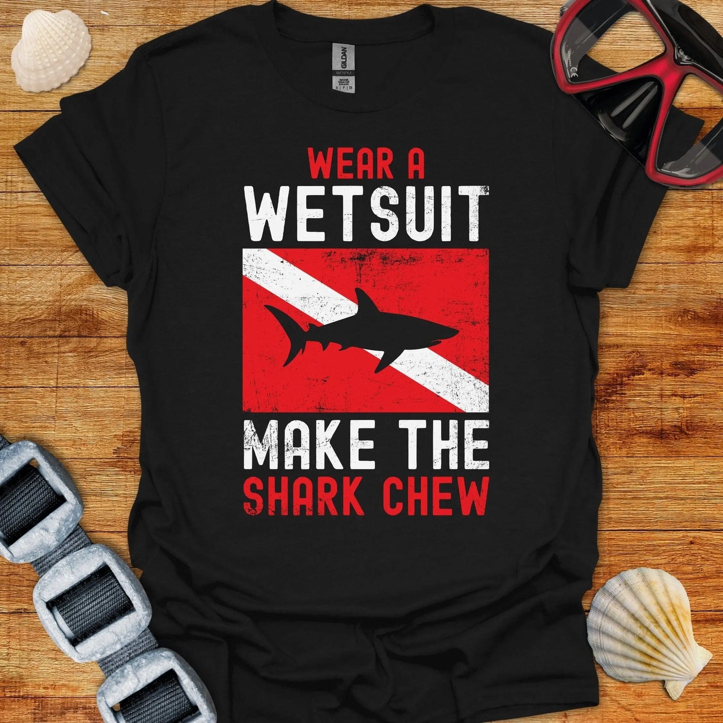 T-Shirt Black / S Make The Shark Chew T-Shirt