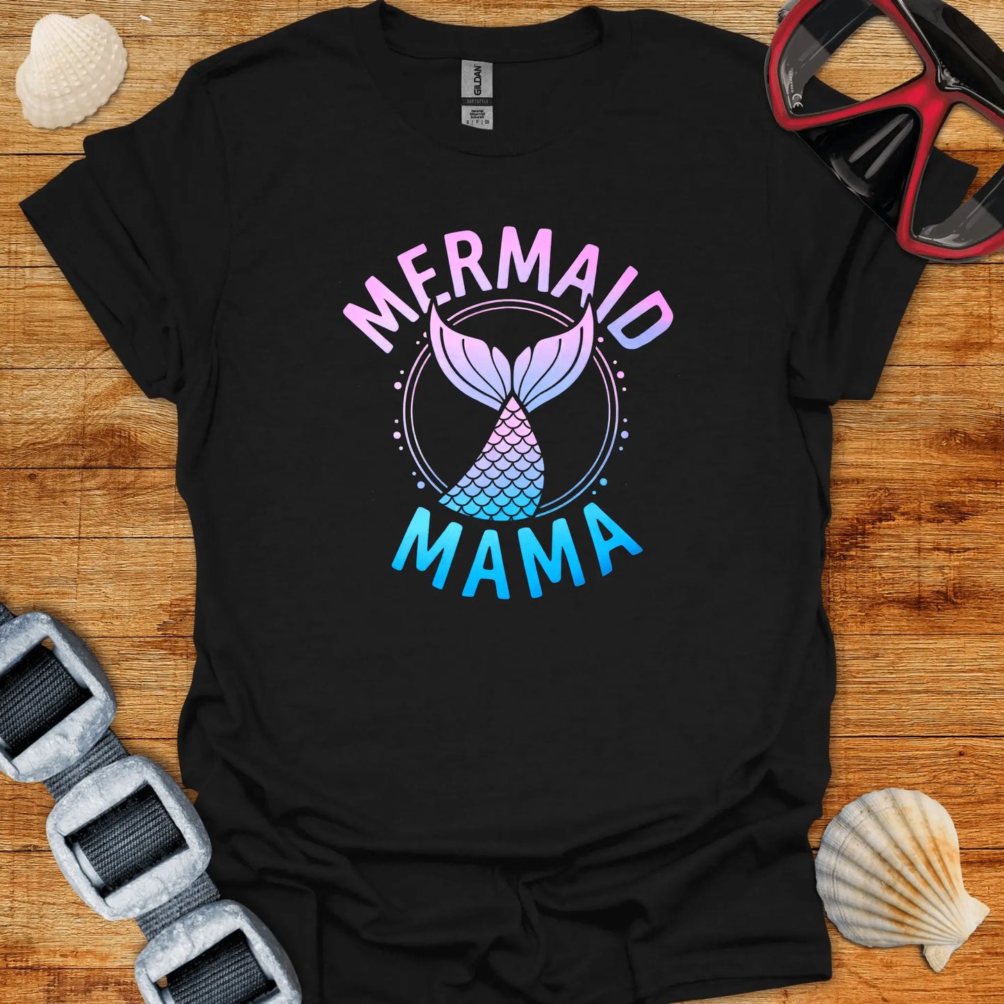 T-Shirt Black / S Mermaid Mama T-Shirt