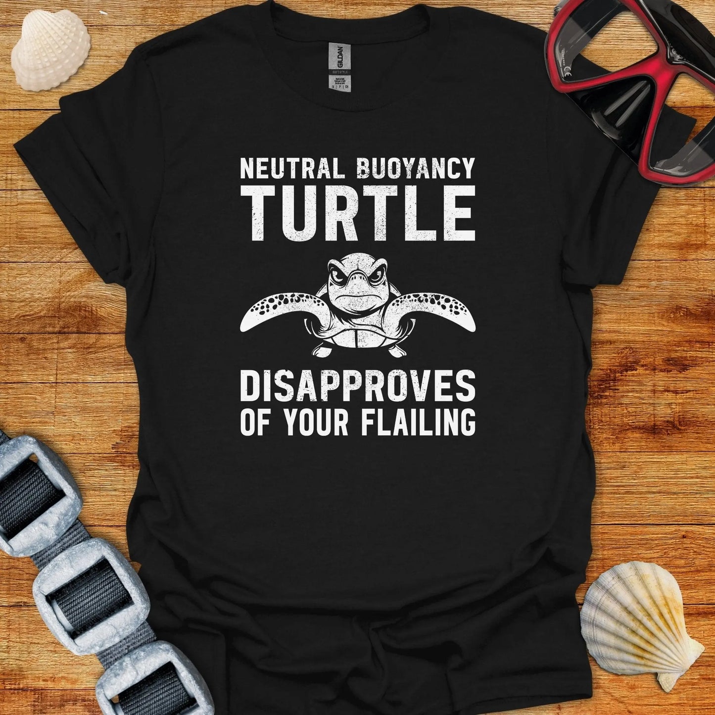 T-Shirt Black / S Neutral Buoyancy Turtle T-Shirt