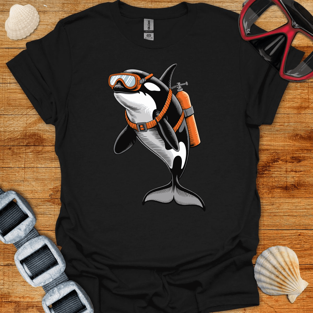 T-Shirt Black / S Orca Diver T-Shirt