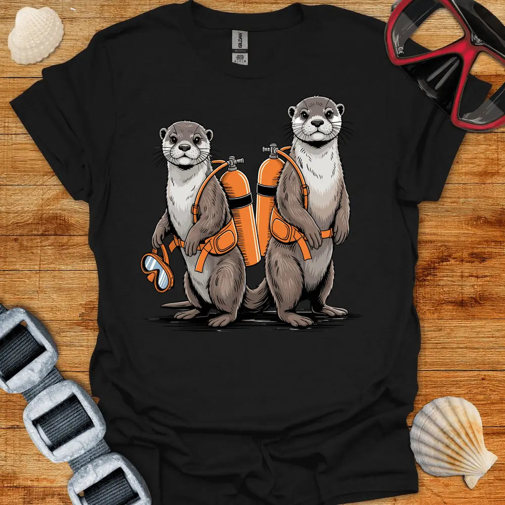 T-Shirt Black / S Otter Divers T-Shirt