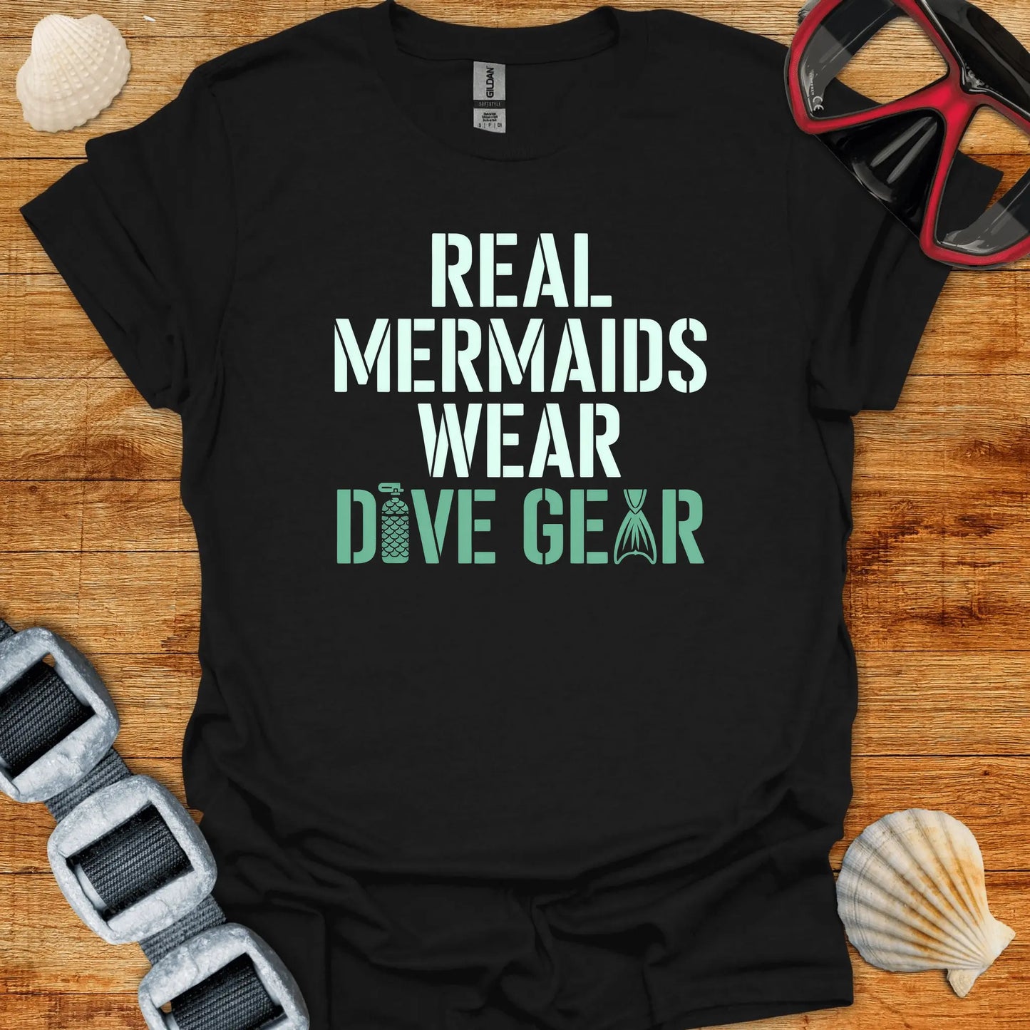T-Shirt Black / S Real Mermaid T-Shirt