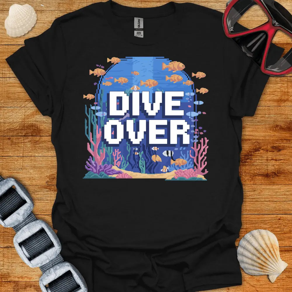 T-Shirt Black / S Retro Dive Over T-Shirt