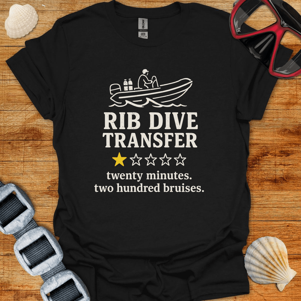 T-Shirt Black / S Rib Dive Review T-Shirt