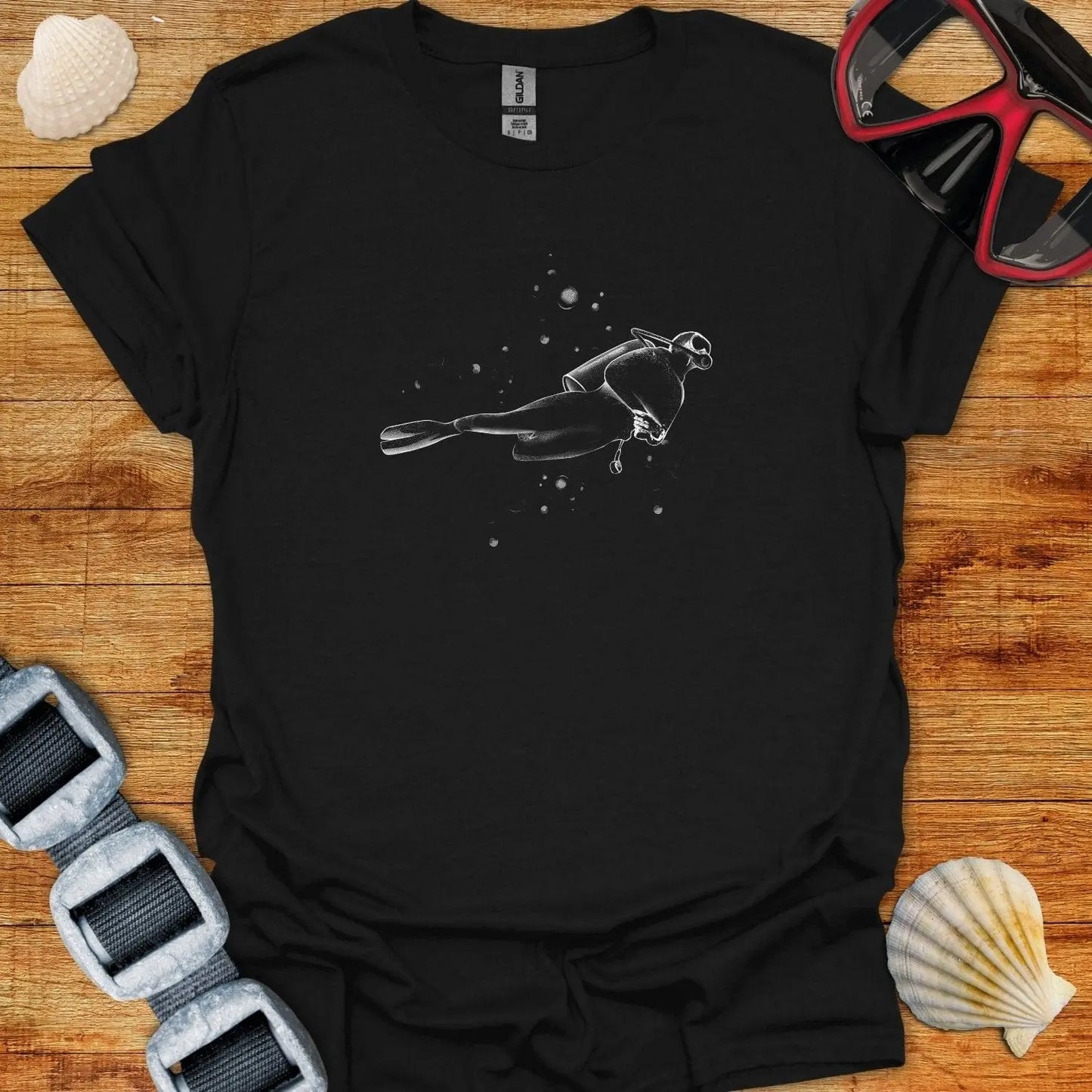 T-Shirt Black / S Scuba Diver T-Shirt