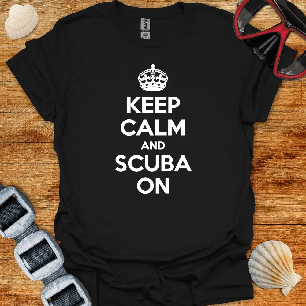 T-Shirt Black / S Scuba On T-Shirt