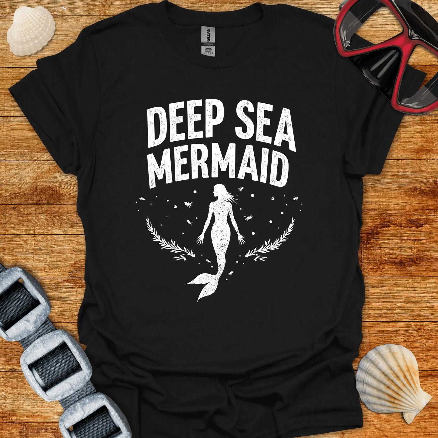 T-Shirt Black / S Sea Mermaid T-Shirt D