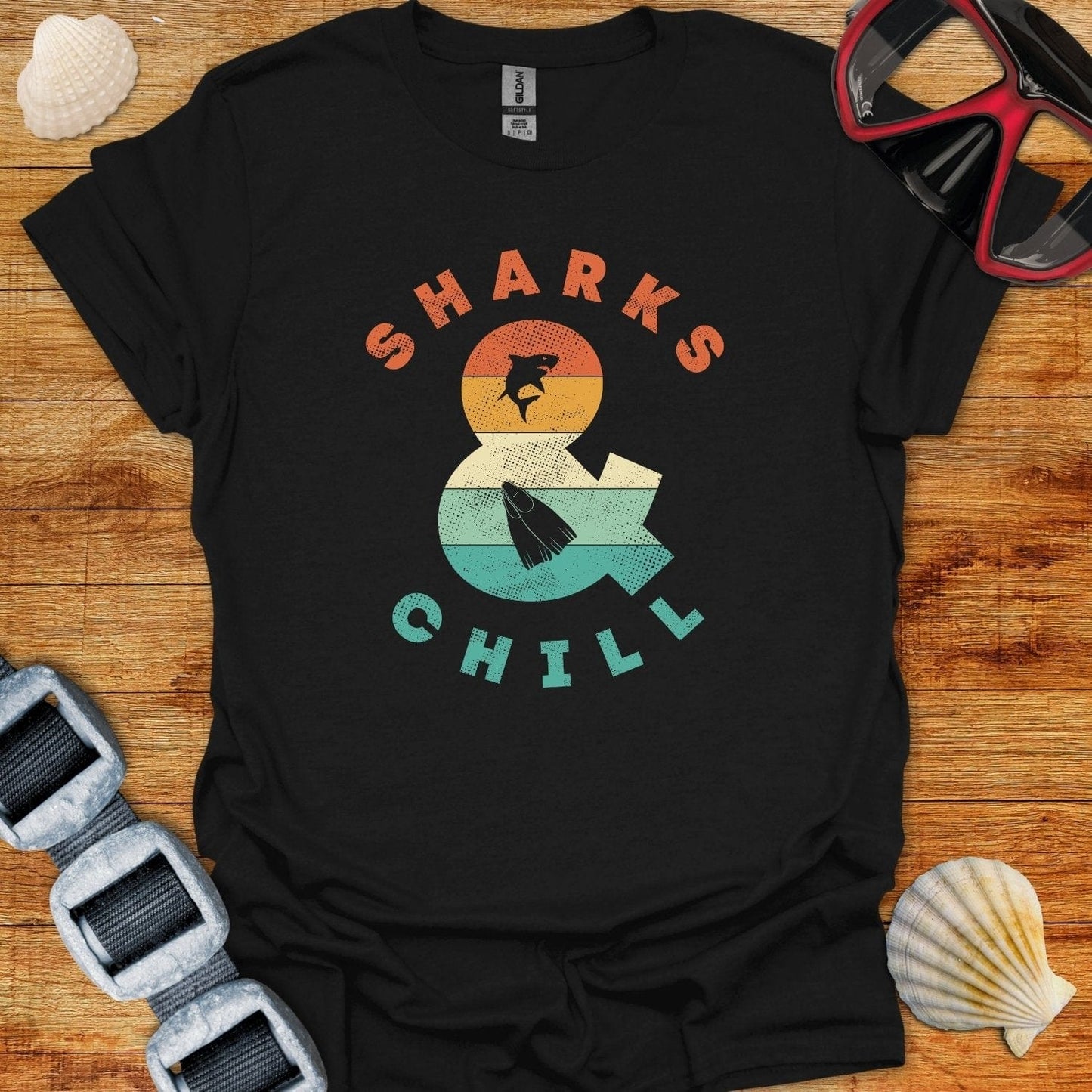 T-Shirt Black / S Shark & Chill T-Shirt