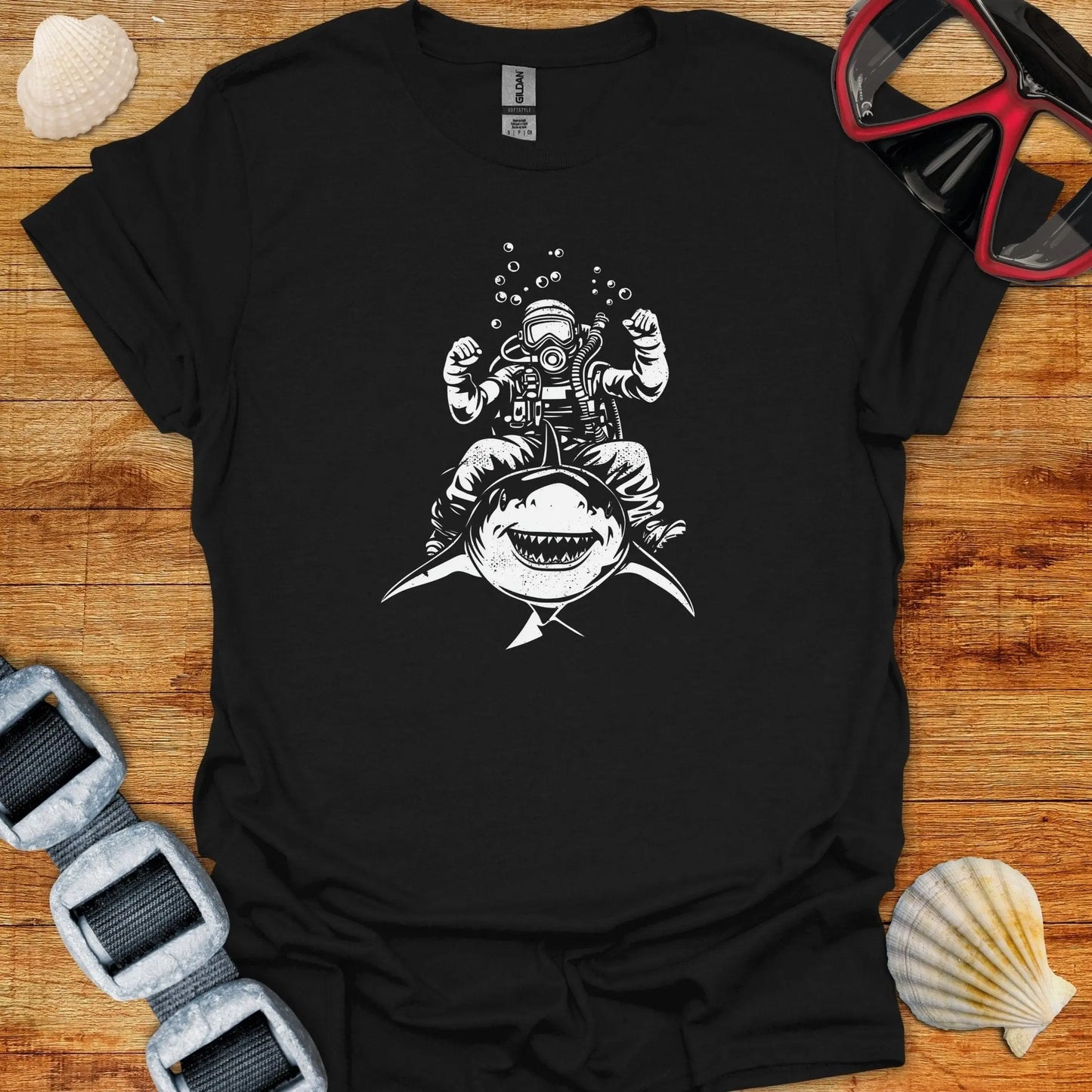 T-Shirt Black / S Shark Rider T-Shirt