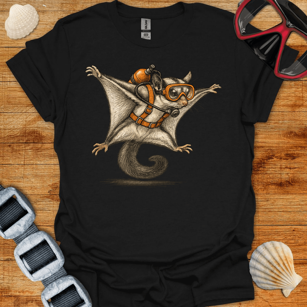 T-Shirt Black / S Sugar Glider Diver T-Shirt