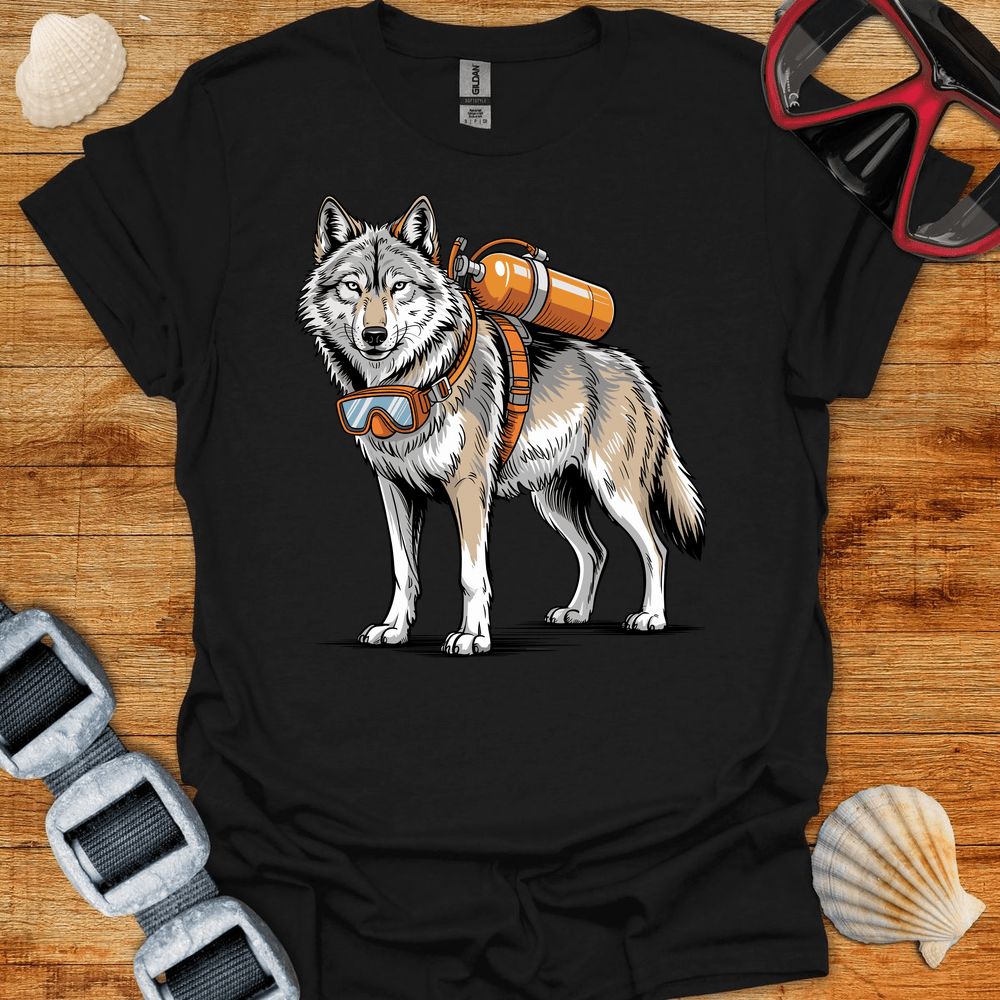 T-Shirt Black / S Wolf Diver T-Shirt