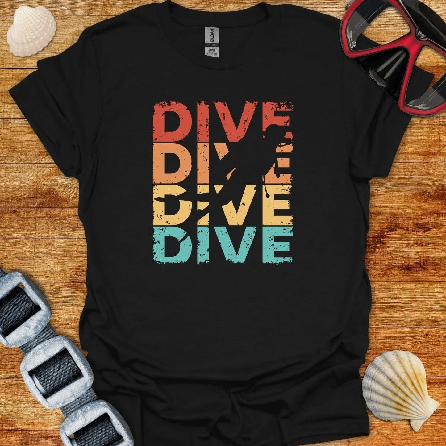 T-Shirt Black / XS Dive Dive Dive Dive
