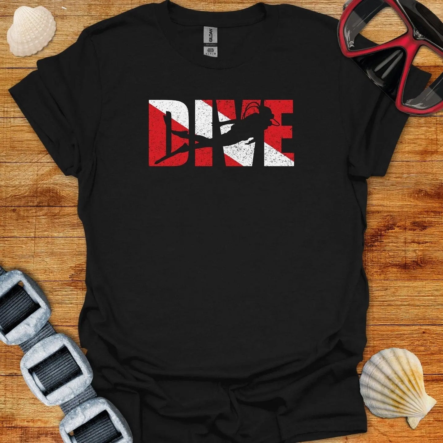 T-Shirt Black / XS Dive Grunge