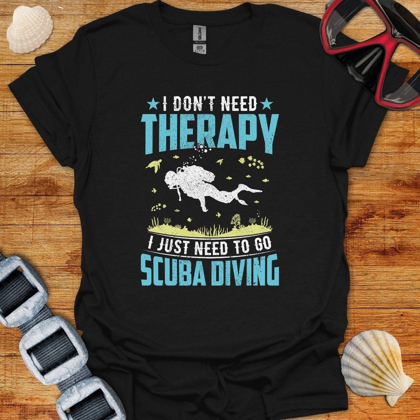 T-Shirt Black / XS I Dont Need Therapy