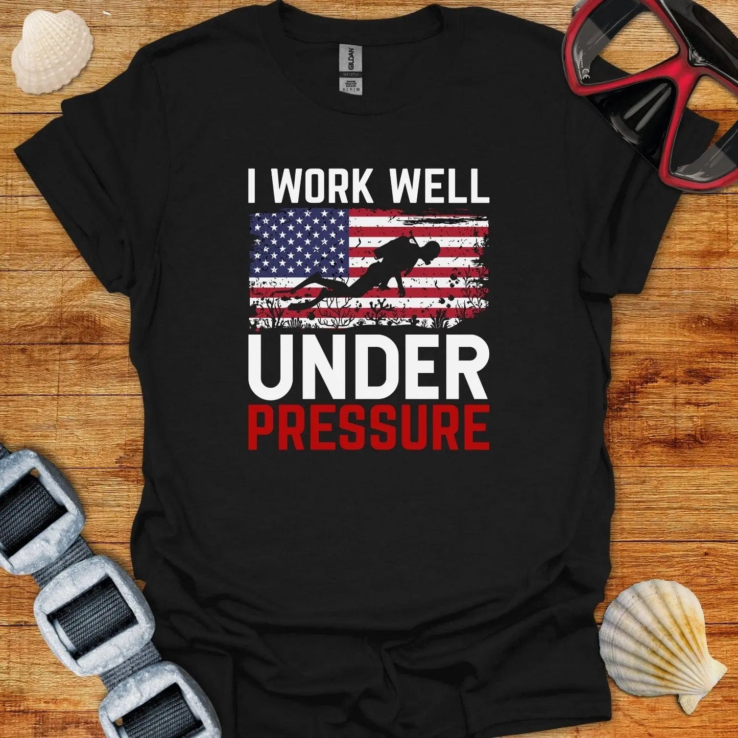 T-Shirt Black / XS I Work Well Under Pressure