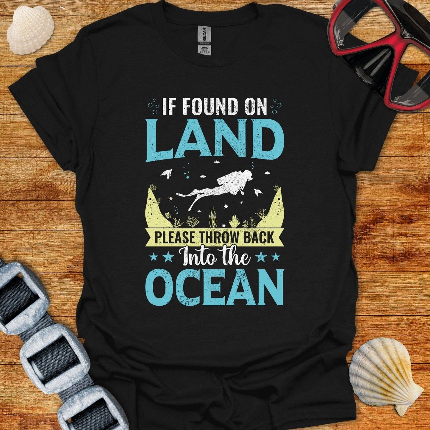 T-Shirt Black / XS If Found On Land