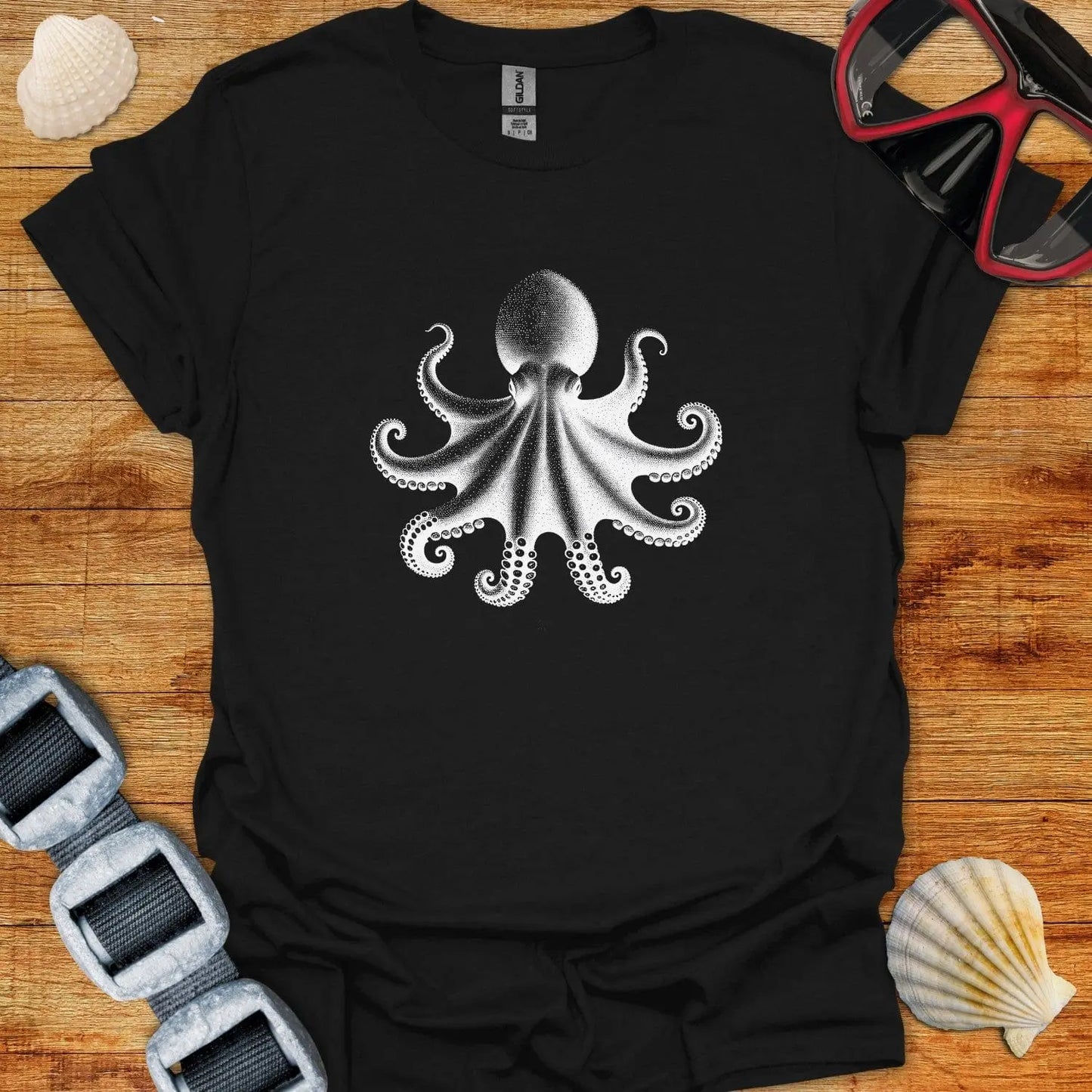 T-Shirt Black / XS Octopus