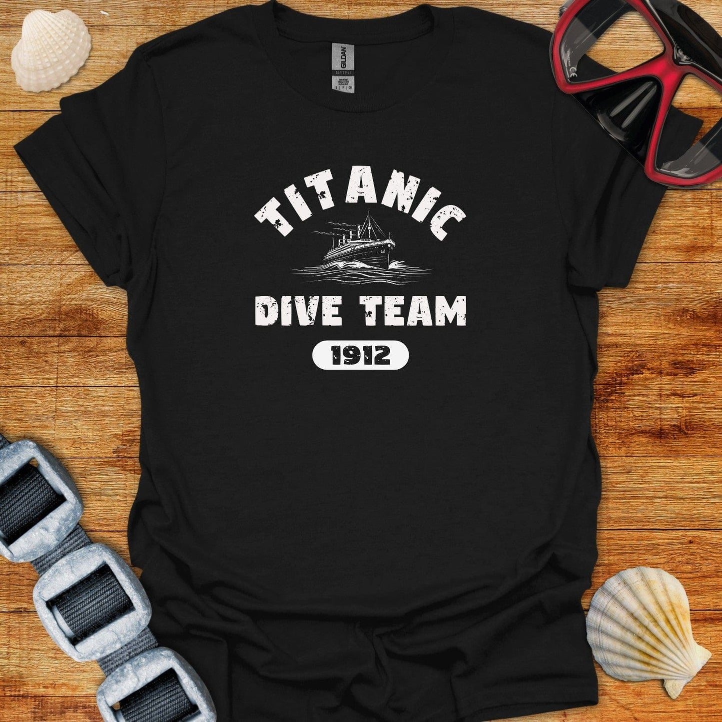 T-Shirt Black / XS Titanic Dive Team