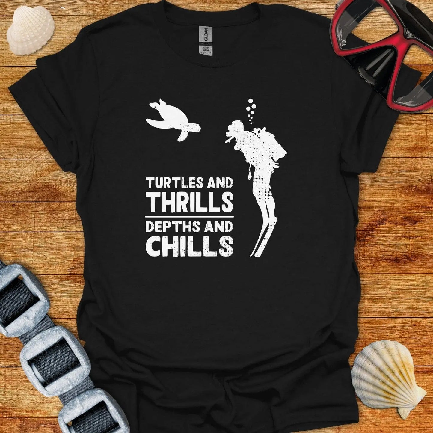 T-Shirt Black / XS Turtles and Thrills