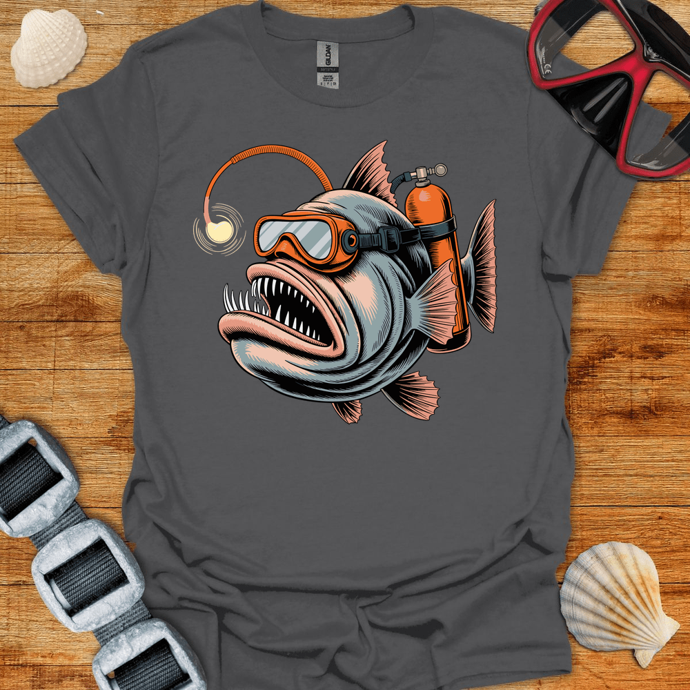 T-Shirt Charcoal / S Anglerfish Diver T-Shirt