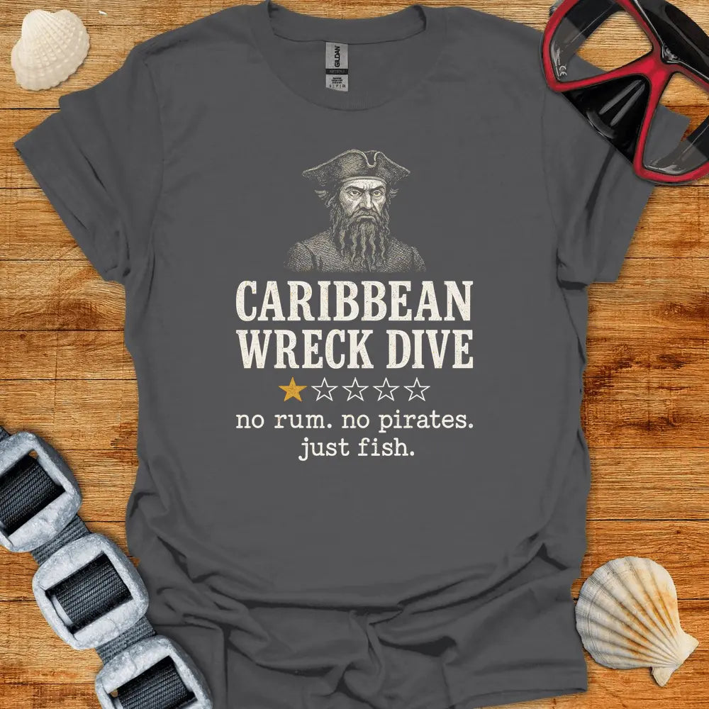 T-Shirt Charcoal / S Caribbean Wreck Review T-Shirt