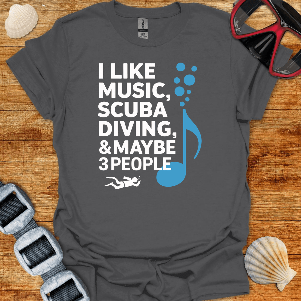 T-Shirt Charcoal / S Diving And Music