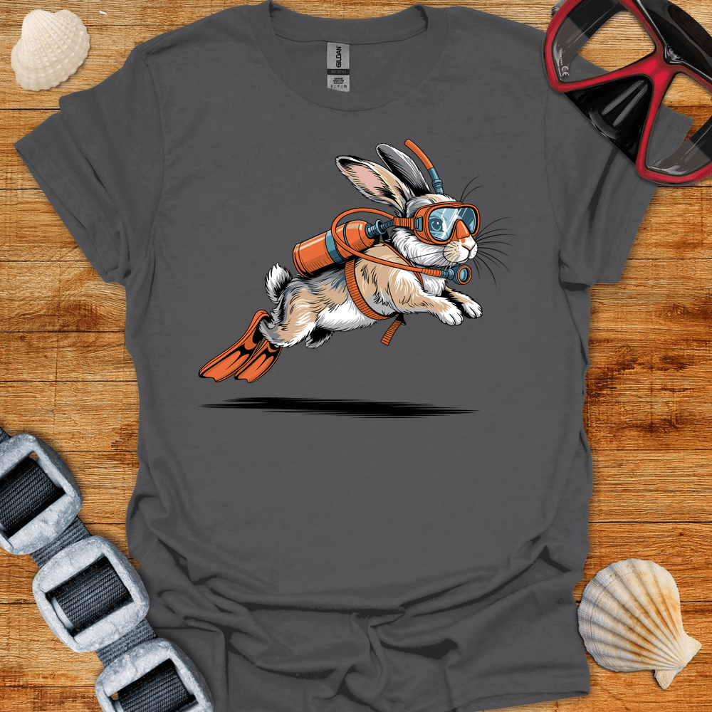 T-Shirt Charcoal / S Diving Rabbit T-Shirt