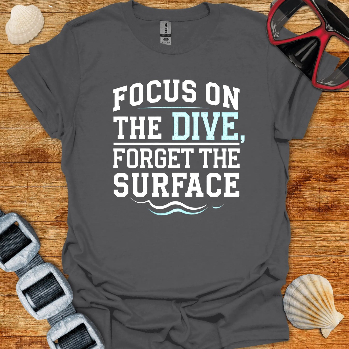 T-Shirt Charcoal / S Focus On The Dive