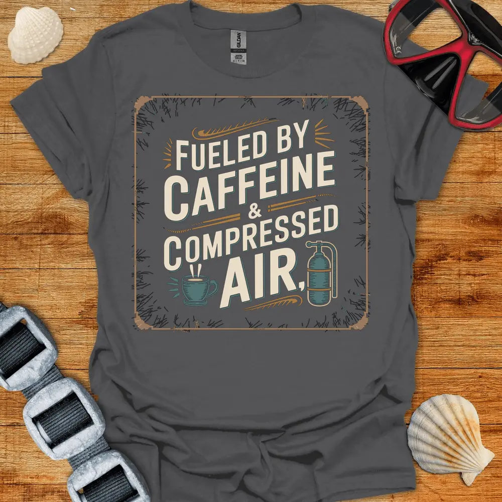 T-Shirt Charcoal / S Fueled By Caffine T-Shirt 2
