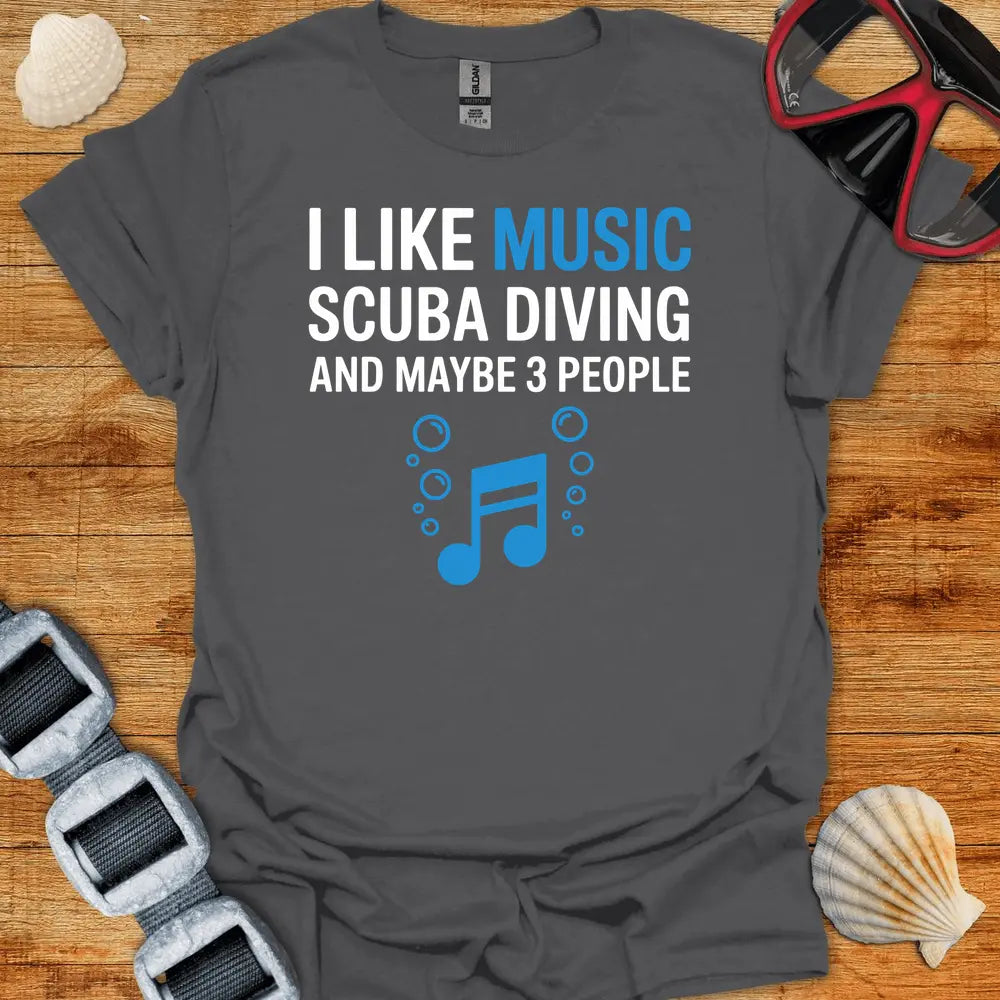 T-Shirt Charcoal / S I Like Music T-Shirt