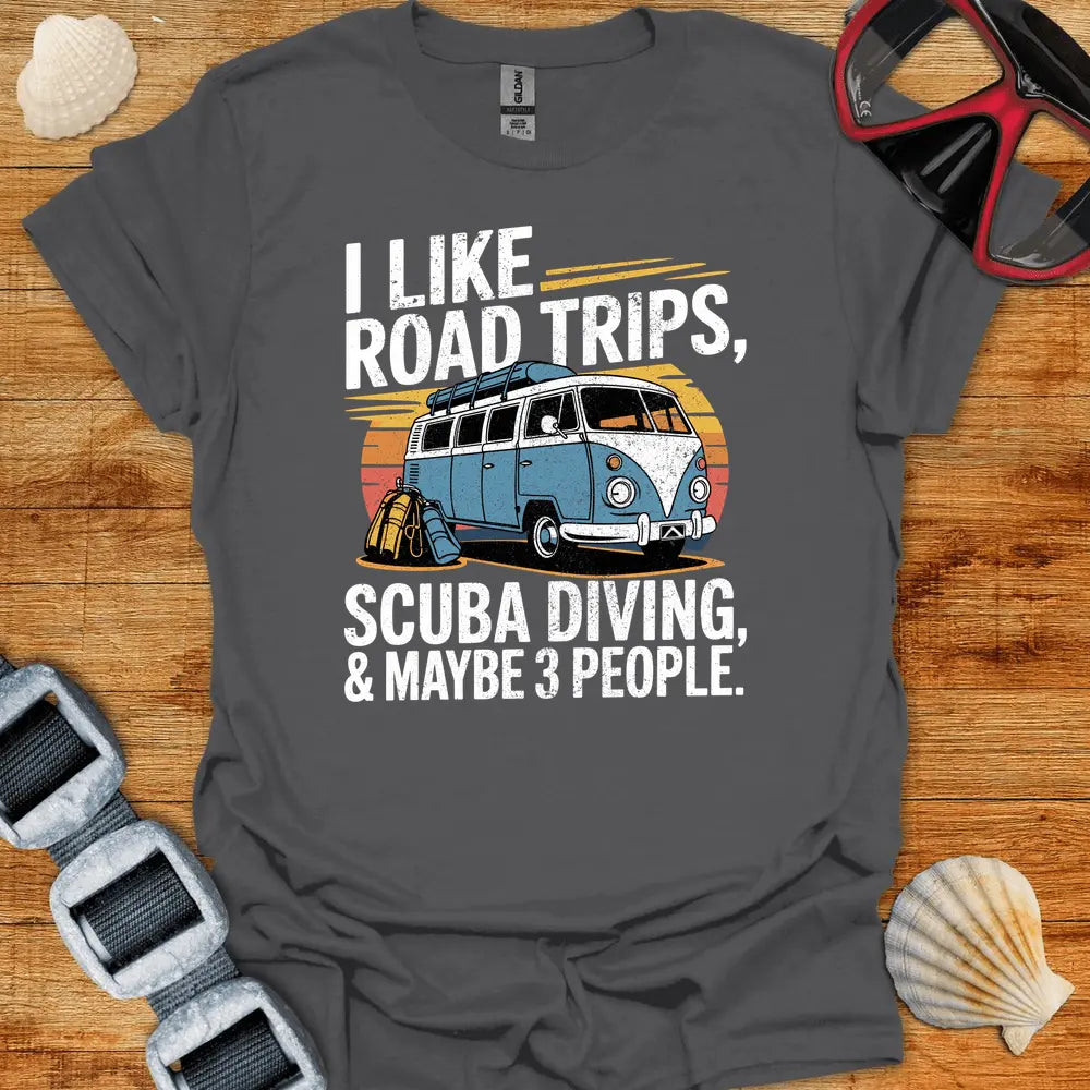 T-Shirt Charcoal / S I Like Road Trips T-Shirt