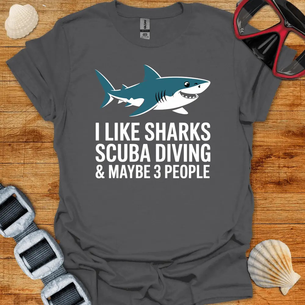 T-Shirt Charcoal / S I Like Sharks T-Shirt