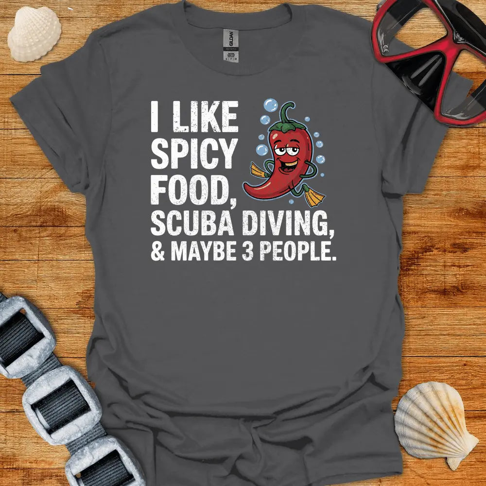 T-Shirt Charcoal / S I Like Spicy Food T-Shirt