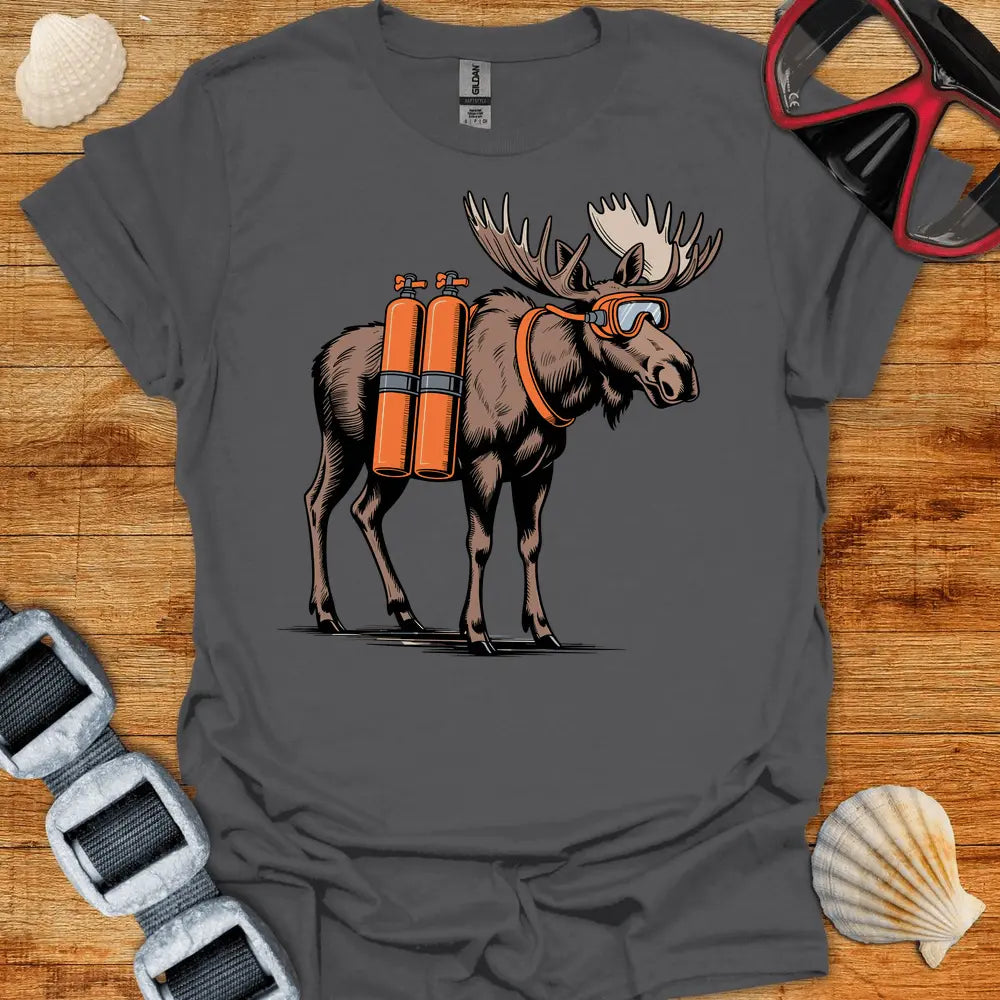 T-Shirt Charcoal / S Moose Diver T-Shirt