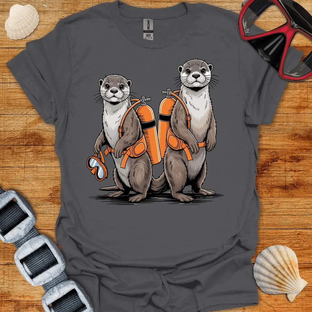 T-Shirt Charcoal / S Otter Divers T-Shirt
