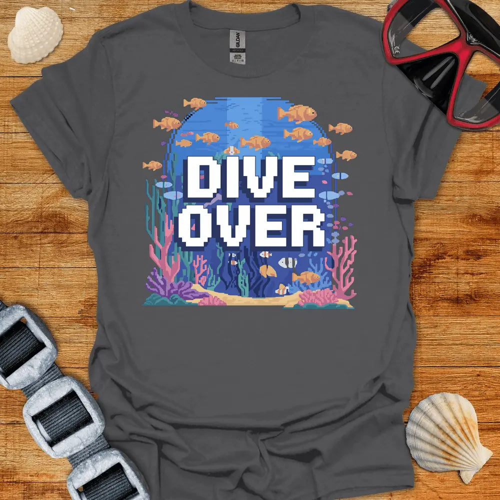 T-Shirt Charcoal / S Retro Dive Over T-Shirt