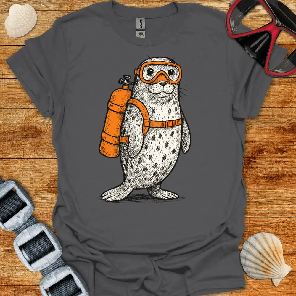 T-Shirt Charcoal / S Scuba Seal T-Shirt