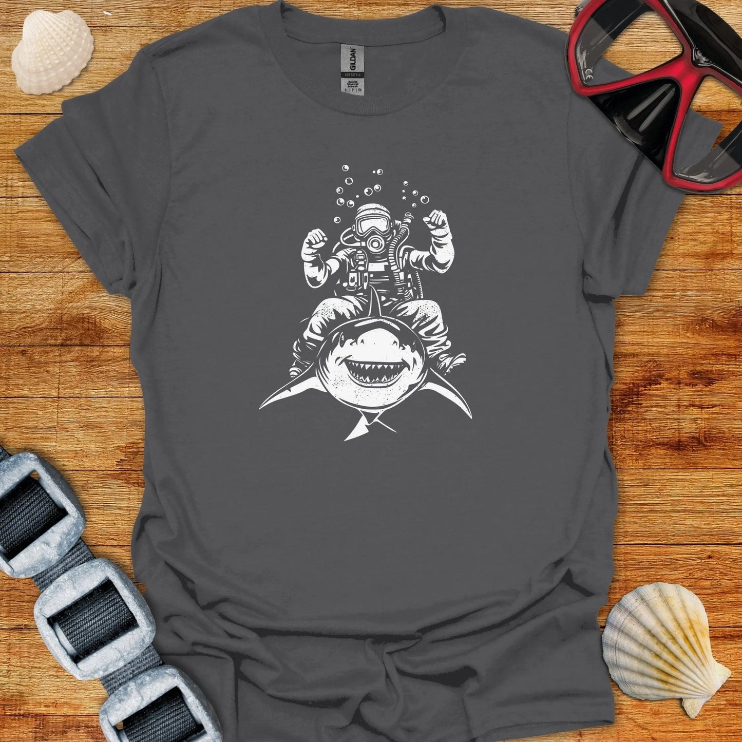 T-Shirt Charcoal / S Shark Rider T-Shirt