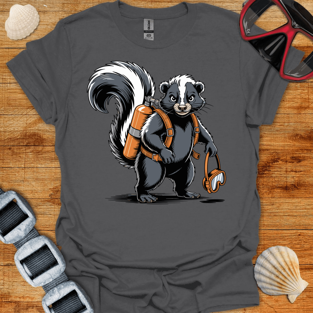 T-Shirt Charcoal / S Skunk Diver T-Shirt