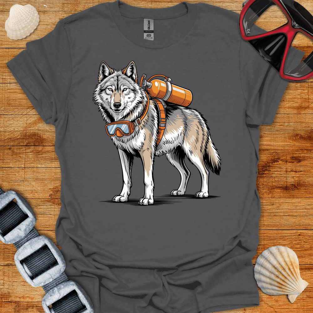 T-Shirt Charcoal / S Wolf Diver T-Shirt