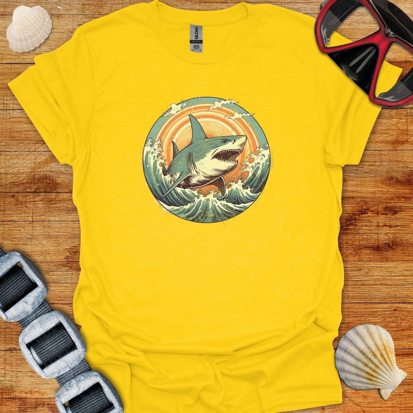 T-Shirt Daisy / S Retro Shark