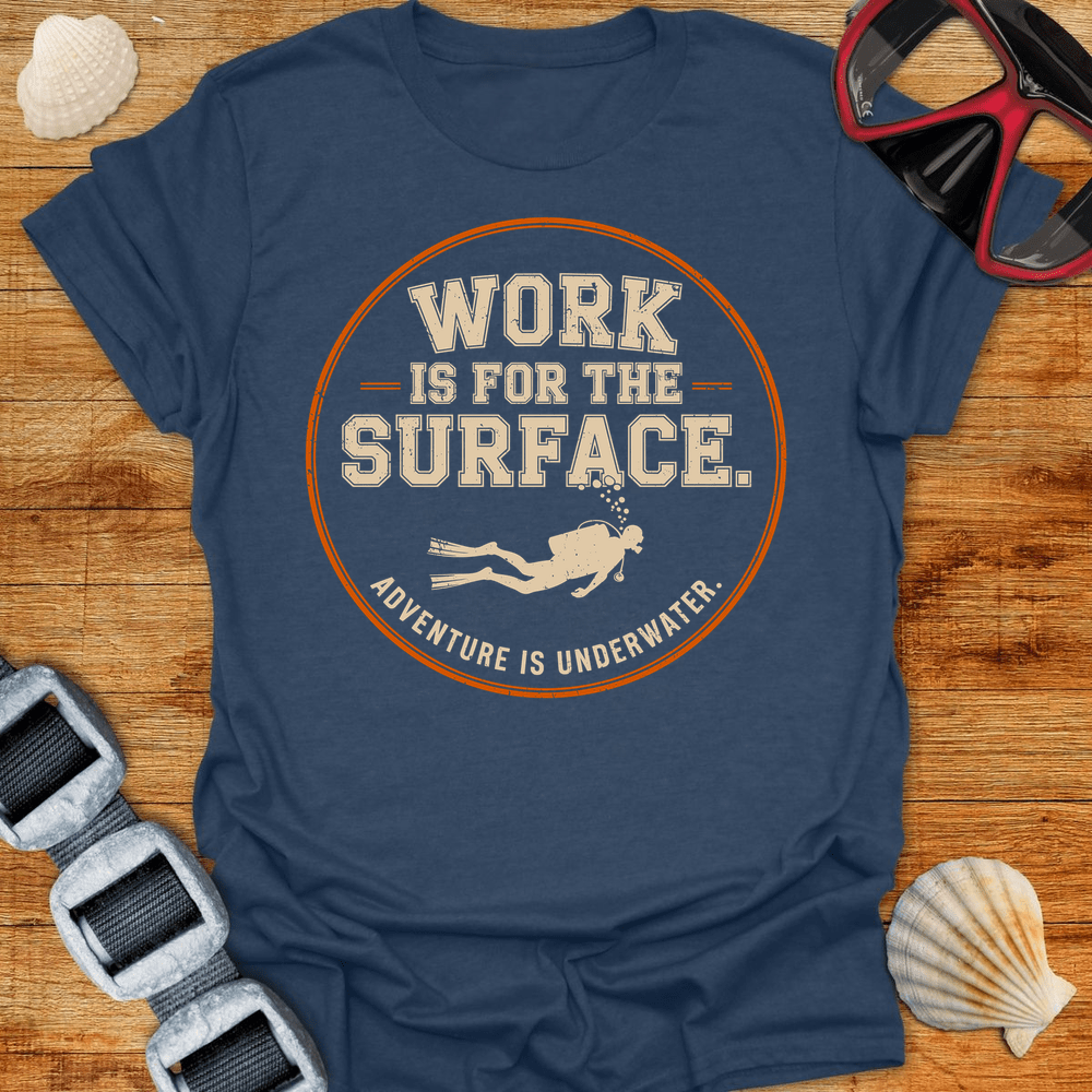 T-Shirt Heather Navy / S Adventure Is Underwater T-Shirt