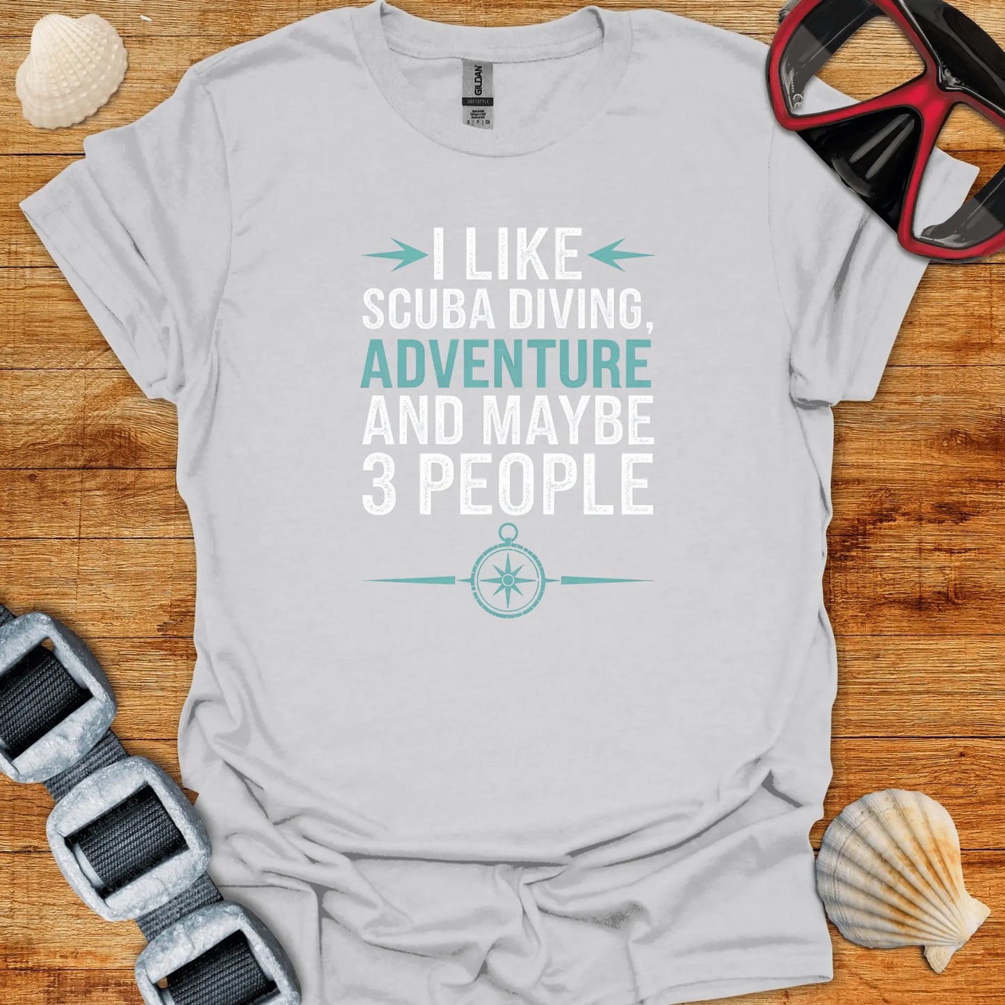 T-Shirt Ice Grey / S Adventure & Diving T-Shirt