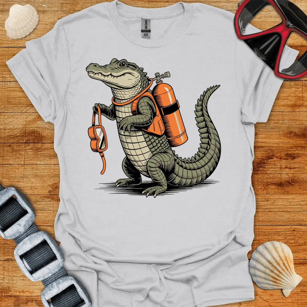 T-Shirt Ice Grey / S Alligator Diver T-Shirt