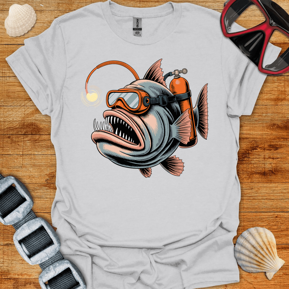 T-Shirt Ice Grey / S Anglerfish Diver T-Shirt