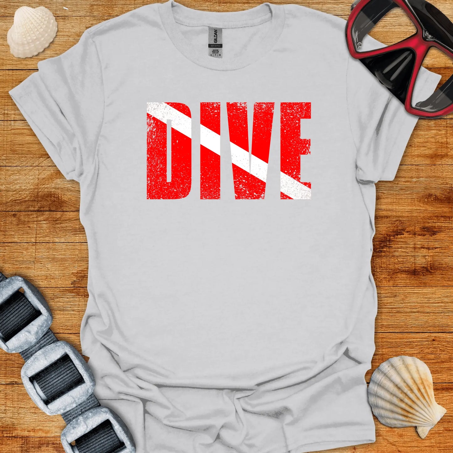 T-Shirt Ice Grey / S Bold Dive T-Shirt