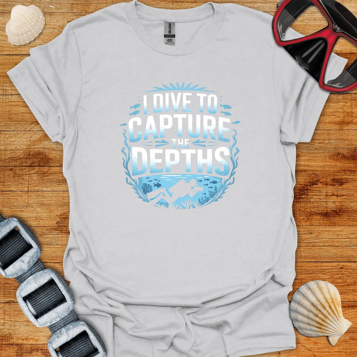 T-Shirt Ice Grey / S Capture The Depths T-Shirt