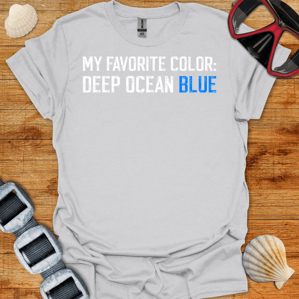 T-Shirt Ice Grey / S Deep Ocean Blue T-Shirt