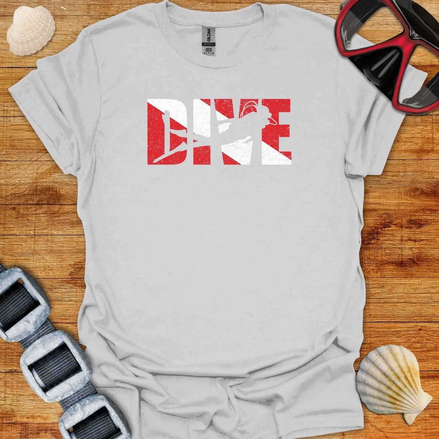 T-Shirt Ice Grey / S Dive Grunge