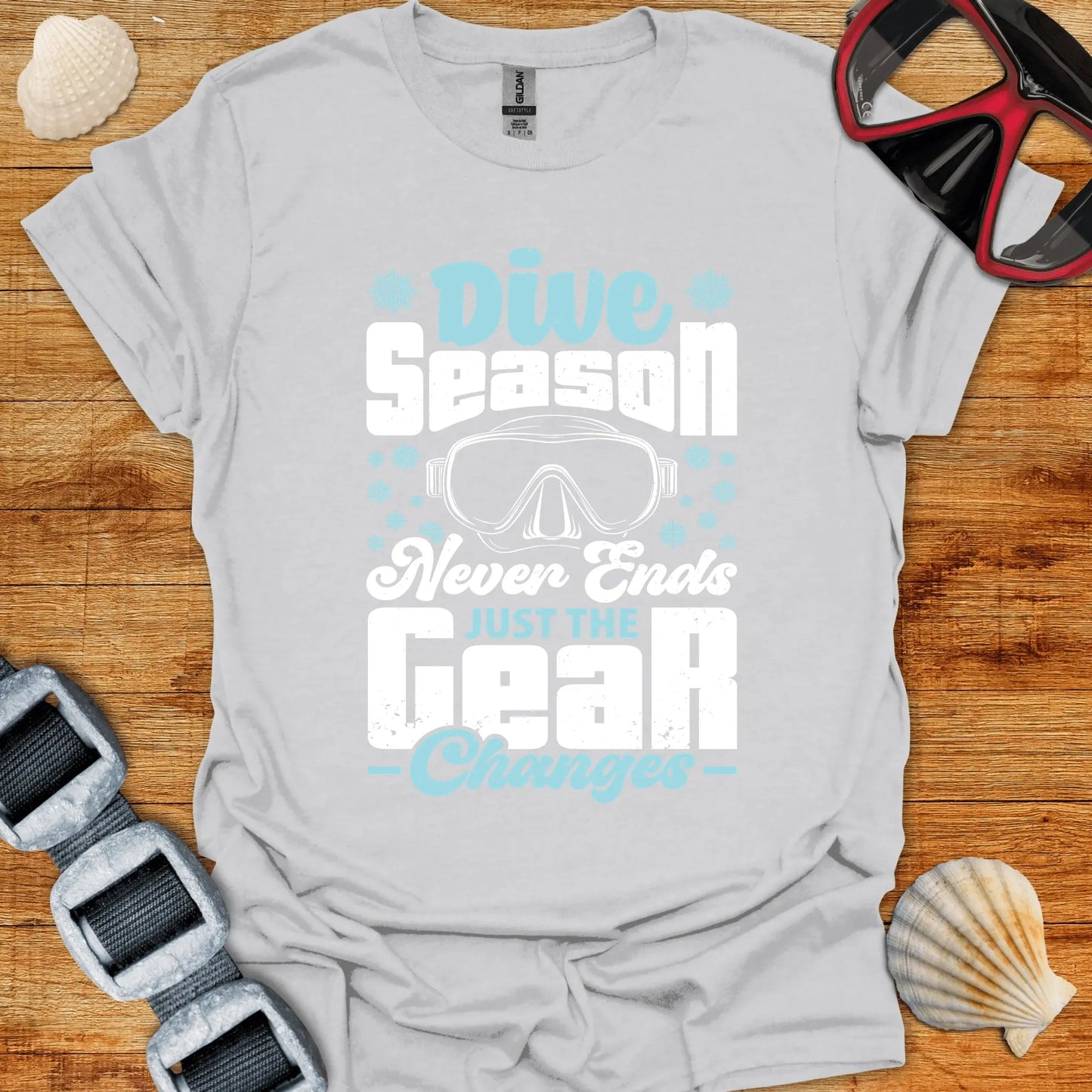 T-Shirt Ice Grey / S Dive Season T-Shirt